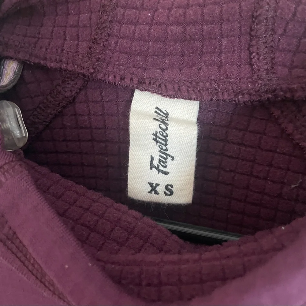 Fayettechill Maroon Leah Polartec Hoodie - Womens XS EUC - Picture 6 of 6